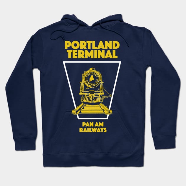 Portland Terminal - Train Emblem Hoodie by TouristTrash